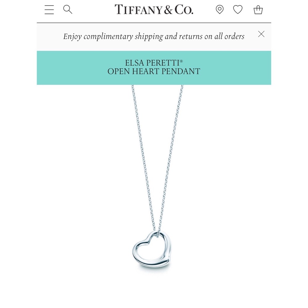 Tiffany & Co. Open Heart Pendant